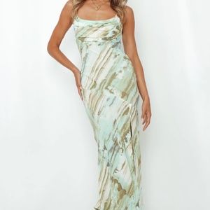 Hello Molly Full Time Glam Girl Midi Dress NWT - Mint